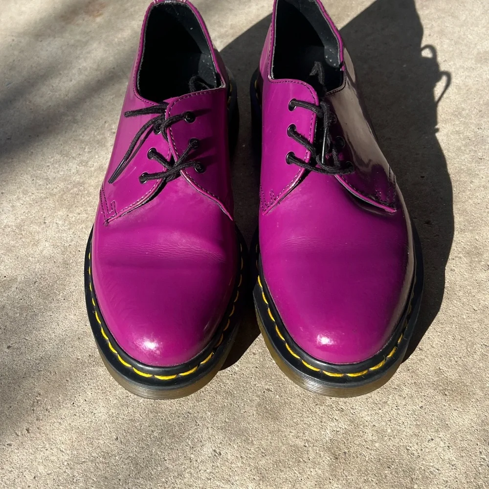 Doc Martens CUTE Purple Patent PASCALE 10084 AW004 Women’s Sz 8 RARE - Picture 3 of 13